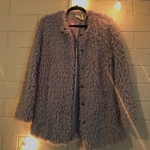 Faux fur coat